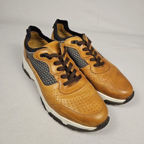 GREATS Brooklyn Leather Sneaker Mesh Lace Up Casual Shoe Mens Size 10.5 Portugal